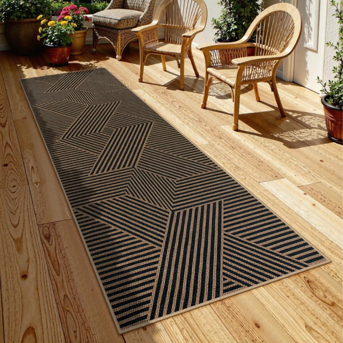 New 2.6’x8’ Outdoor/Indoor Washable Runner Rug - photo 3