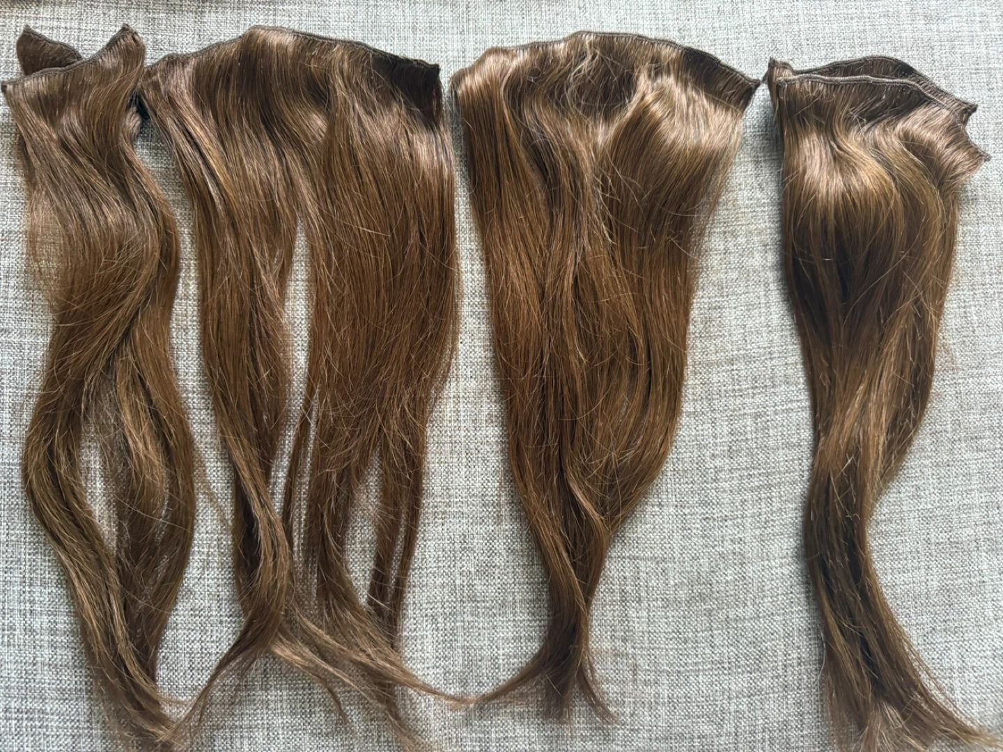 Light and medium Brown Clip-In Hair Extensions - photo 2