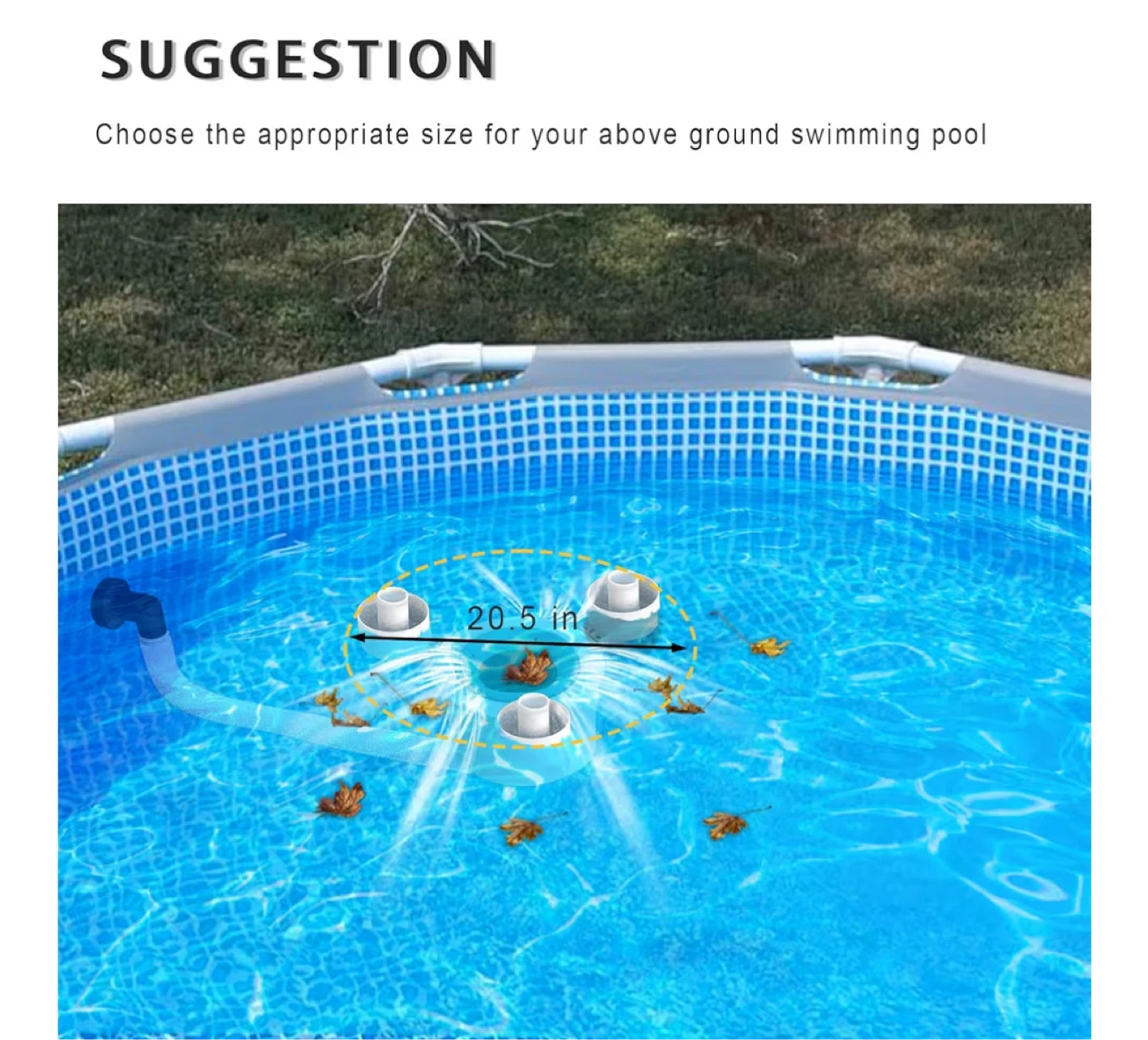 In-Pool Leaf Skimmer & Filter for Above Ground Pools - photo 4