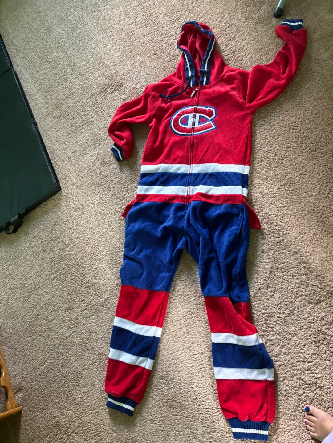 Hockey Montreal Canadiens Fleece Onesie - Size Medium