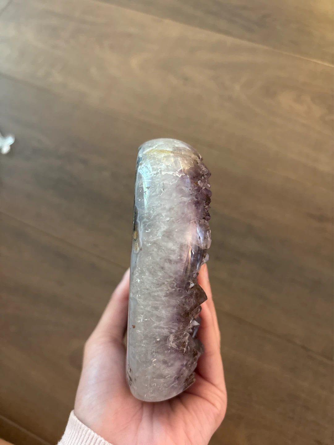Amethyst Crystal Heart Stone with Stand - photo 4