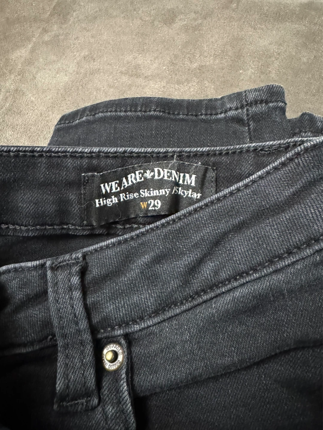 Buffalo David Bitton High Rise Skinny Jeans - Black W29