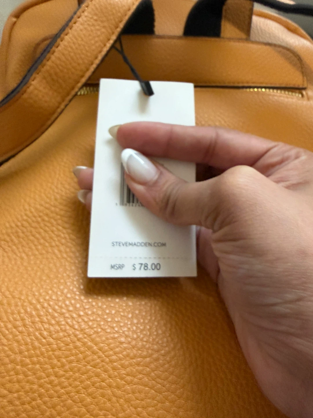 Steve Madden Orange Faux Leather Backpack - photo 3