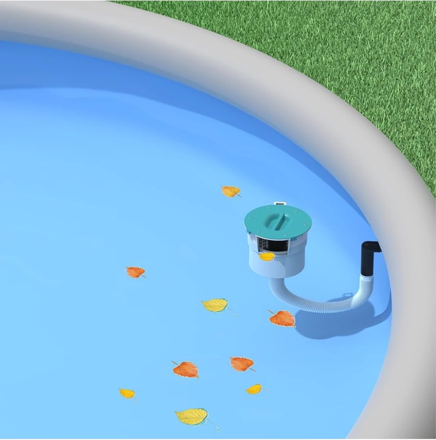Inflatable Pool Skimmer and Filter System