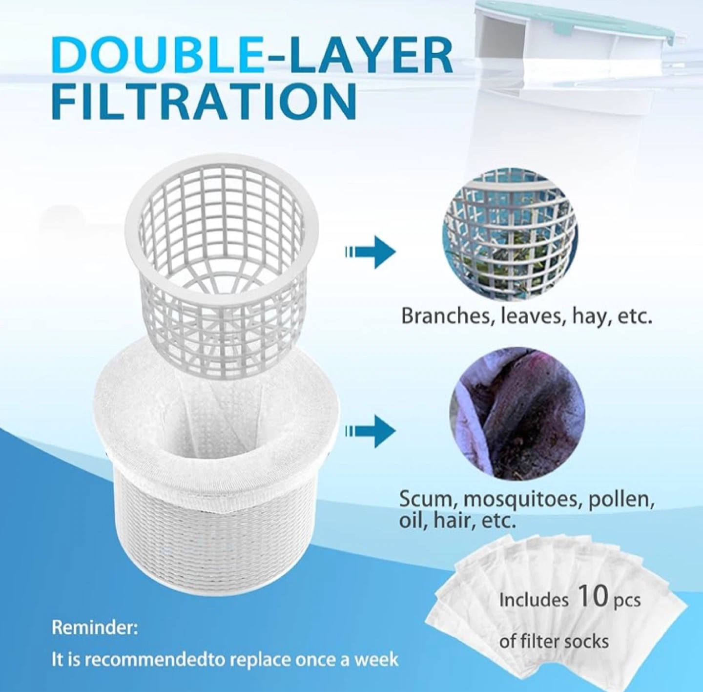 Inflatable Pool Skimmer and Filter System - photo 3