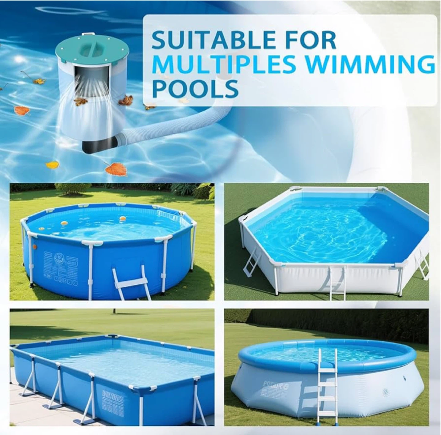 Inflatable Pool Skimmer and Filter System - photo 4