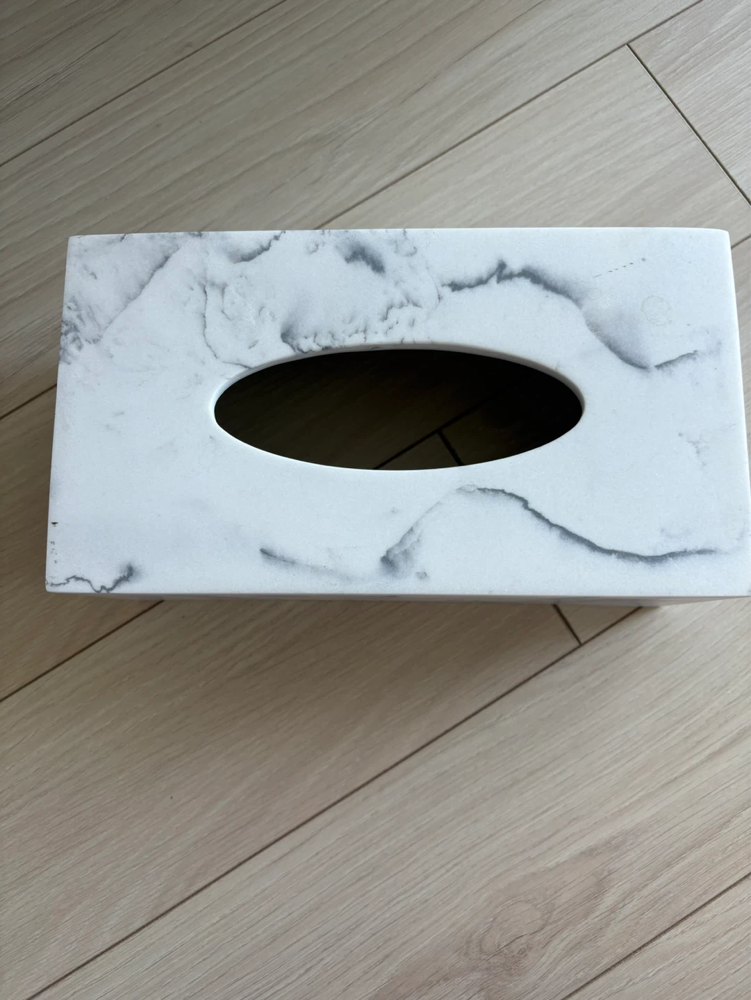 Marble Print Rectangular Tissue Box Cover - photo 2
