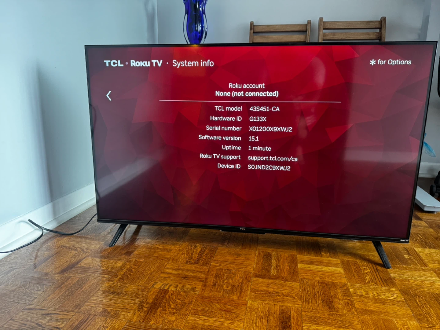 TCL Roku TV 43" 43S451-CA