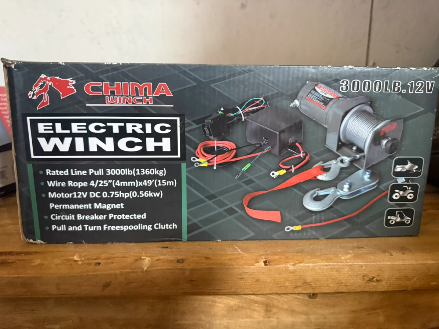 Chima Electric Winch 3000LB 12V - photo 2