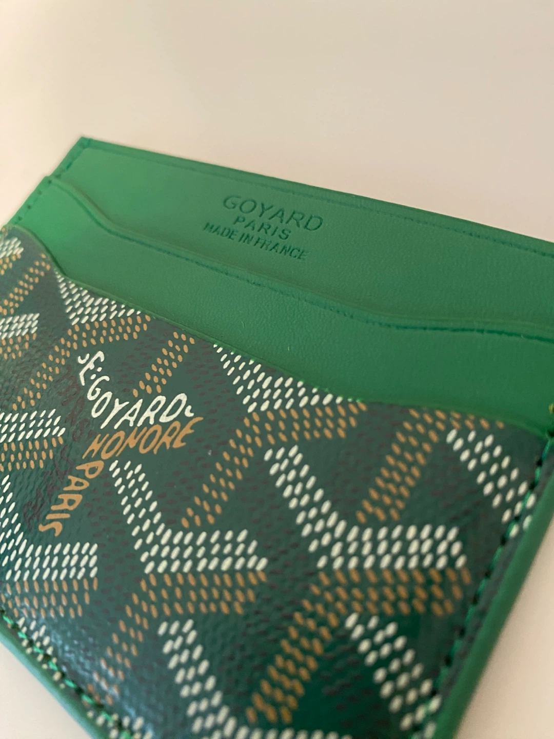Goyard Paris Green Cardholder Real leather - photo 4