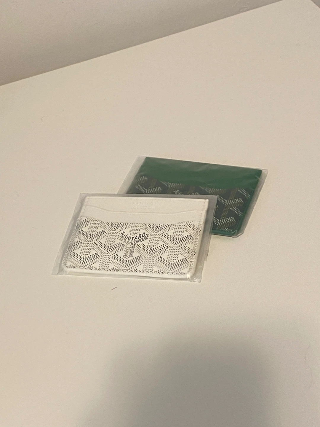 Goyard Paris Green Cardholder Real leather