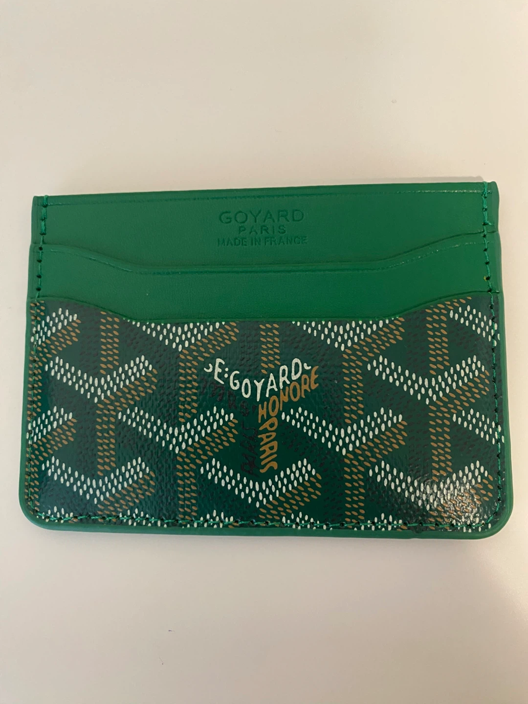 Goyard Paris Green Cardholder Real leather - photo 2