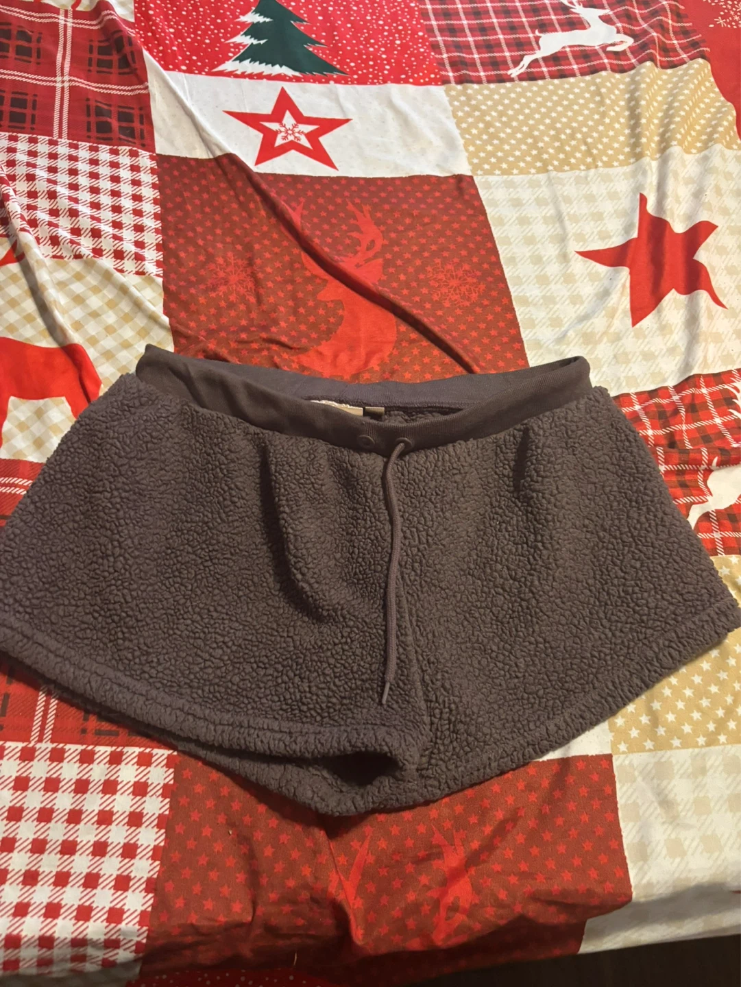 Harlow fuzzy sherpa shorts L/G