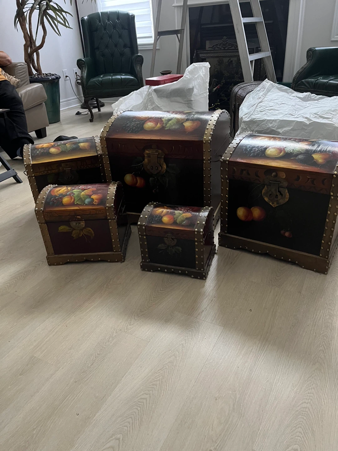Decorative Storage Chests - Set of 5