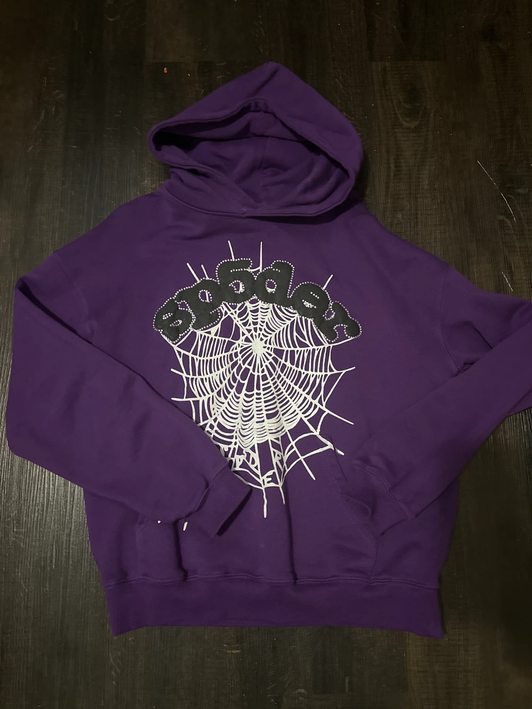 Spider Worldwide Hoodie Purple Size Medium