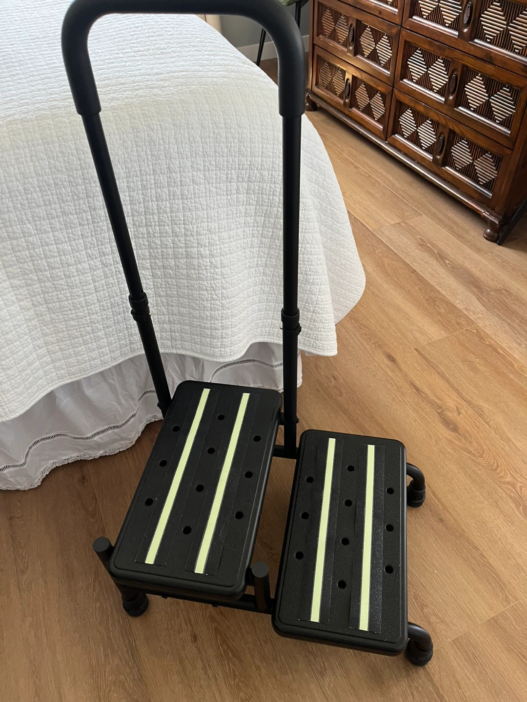 Adjustable 2-Step Stool with Handrail - photo 3