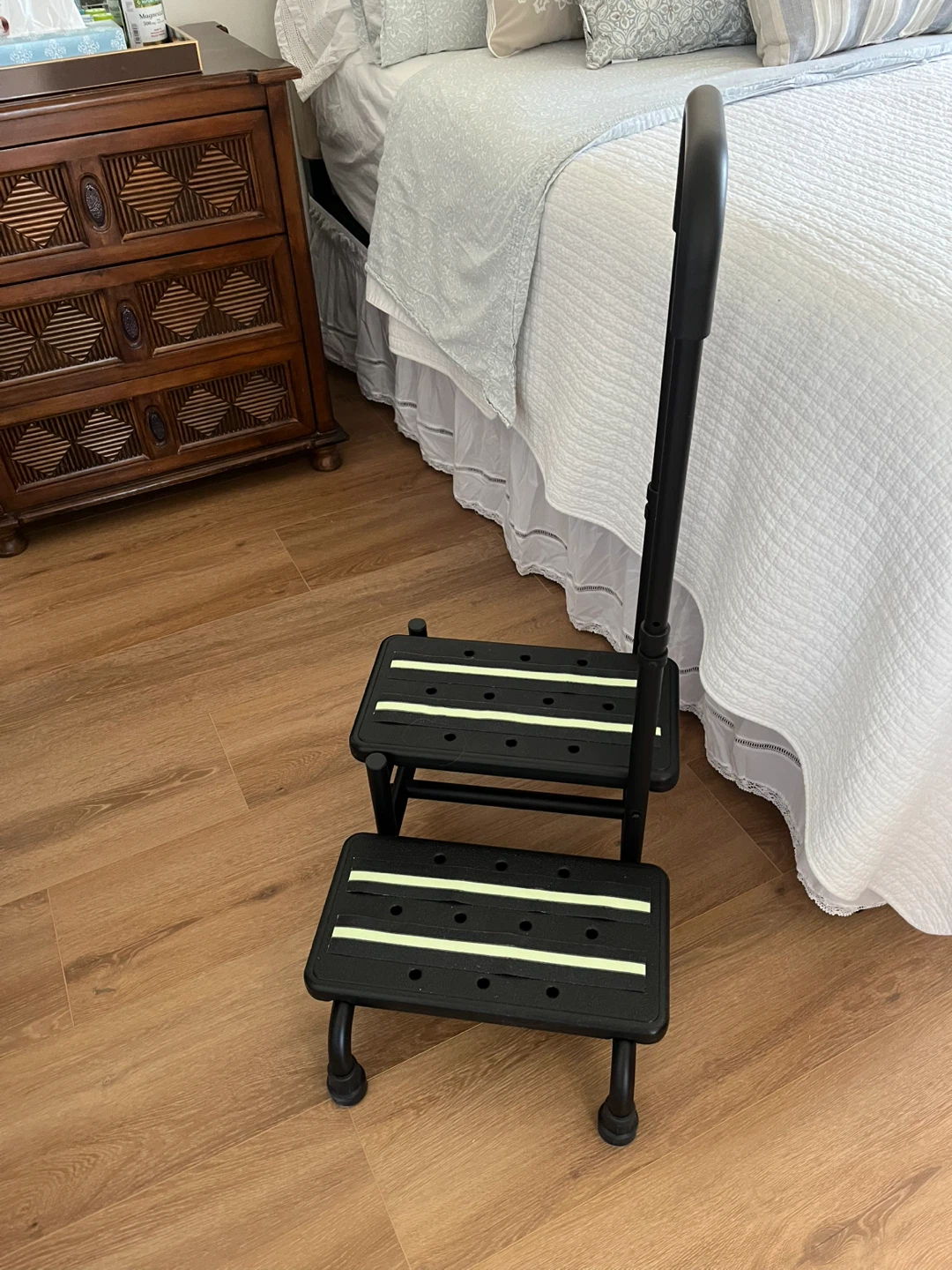 Adjustable 2-Step Stool with Handrail - photo 2