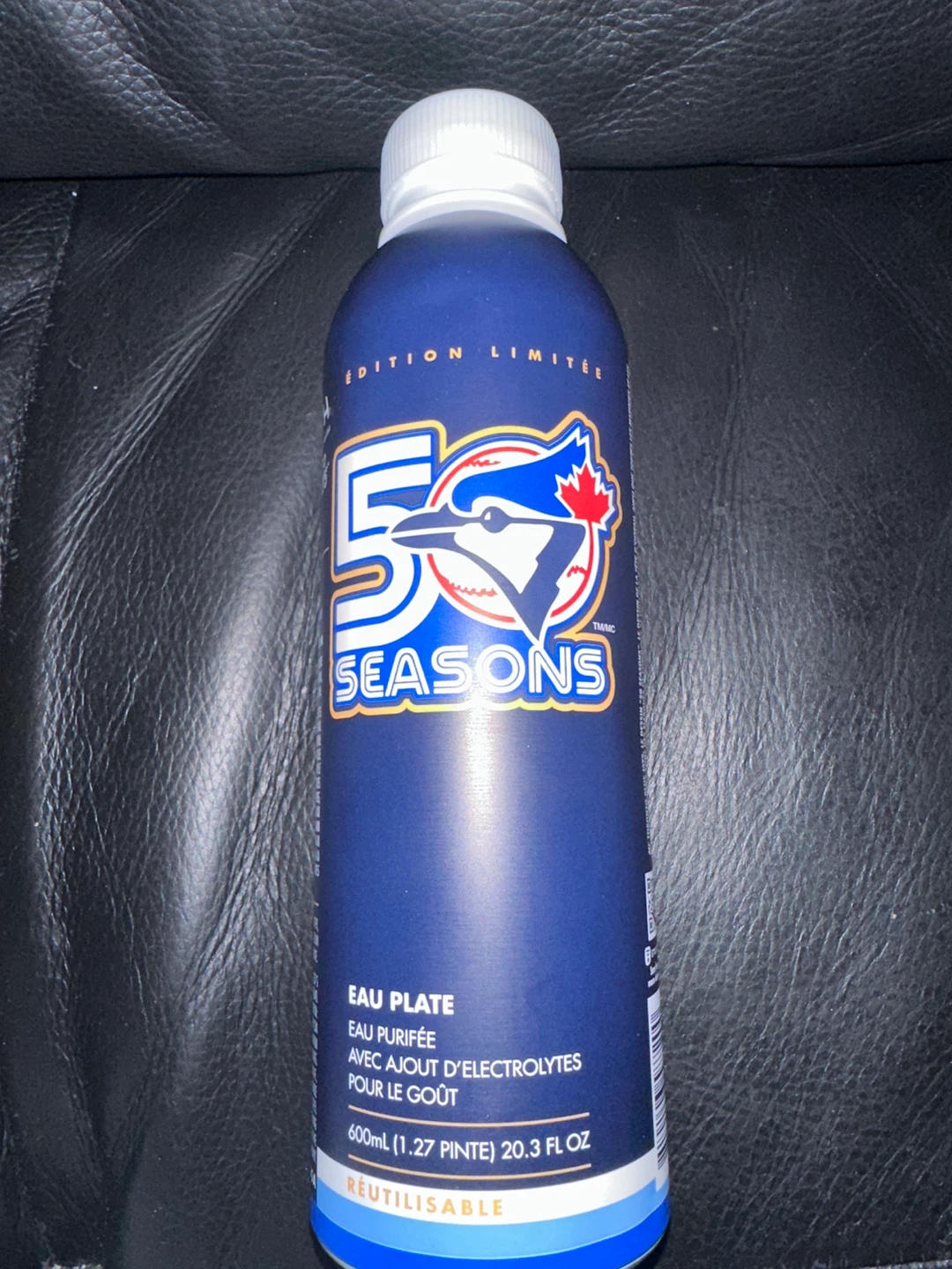 50th season blue jays limited edition water bottle