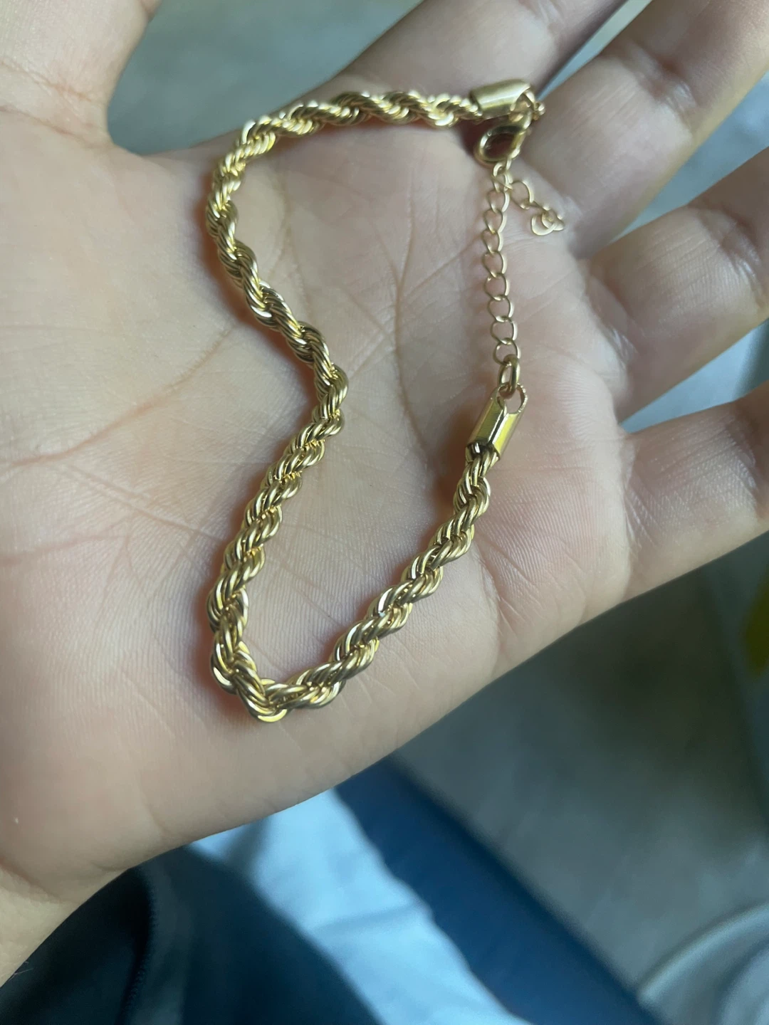 Gold Rope Chain Bracelet - photo 2