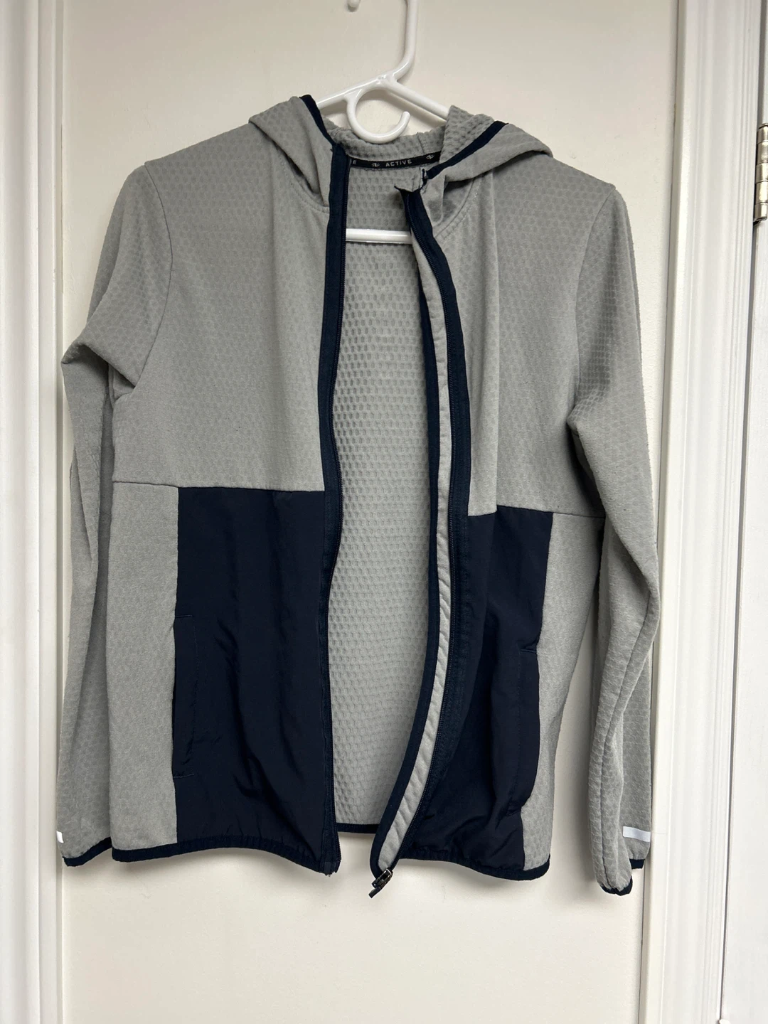 Active Grey & Navy Zip-Up Hoodie - photo 3