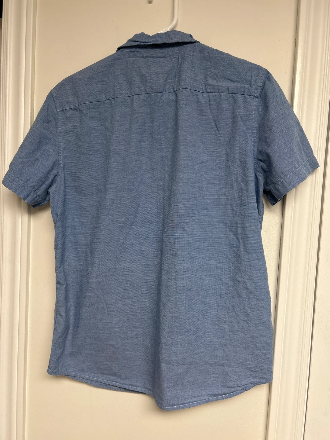 Forever 21 Men's Blue Short Sleeve Button-Up Shirt - Size M - photo 4