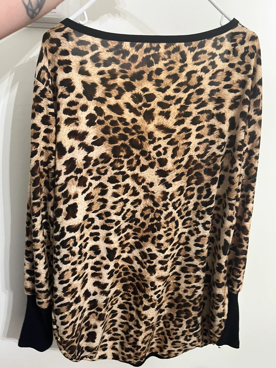 Leopard Print Long Sleeve Top - photo 4