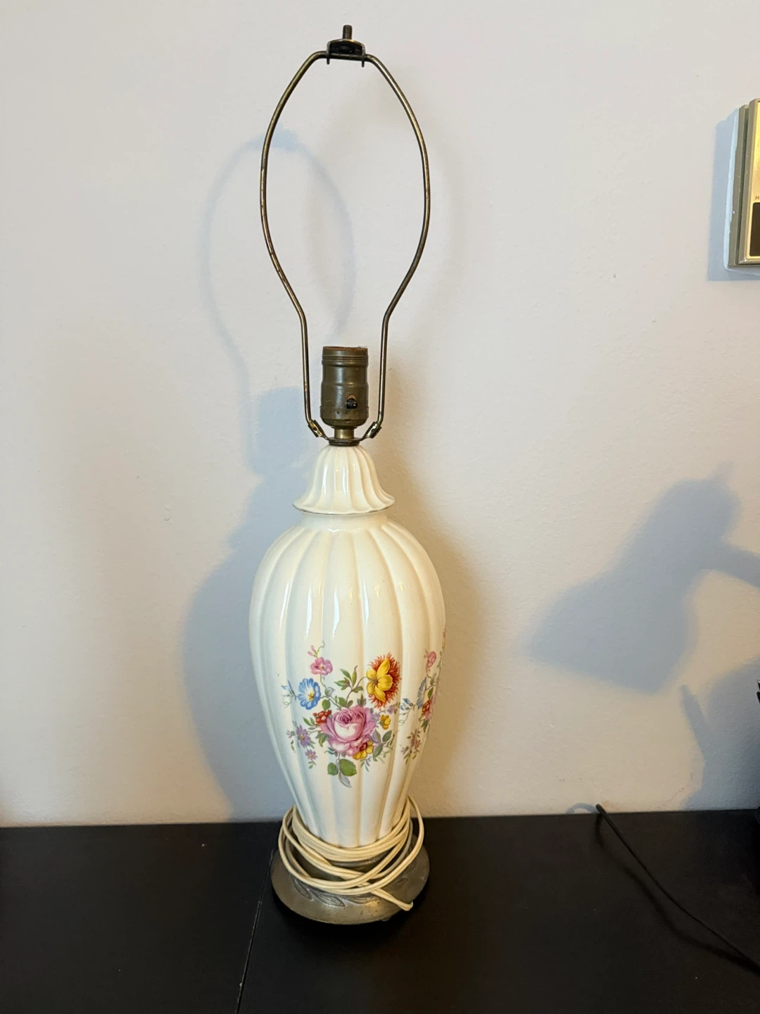 Vintage Floral Ceramic Table Lamp