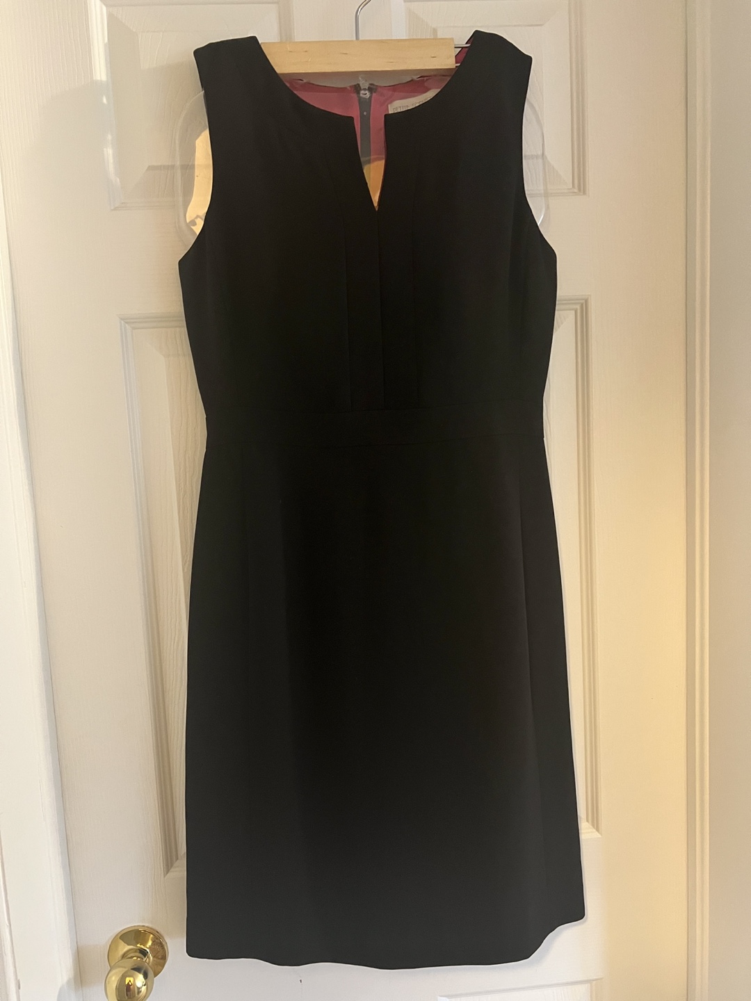 Black Sleeveless V-Neck Dress