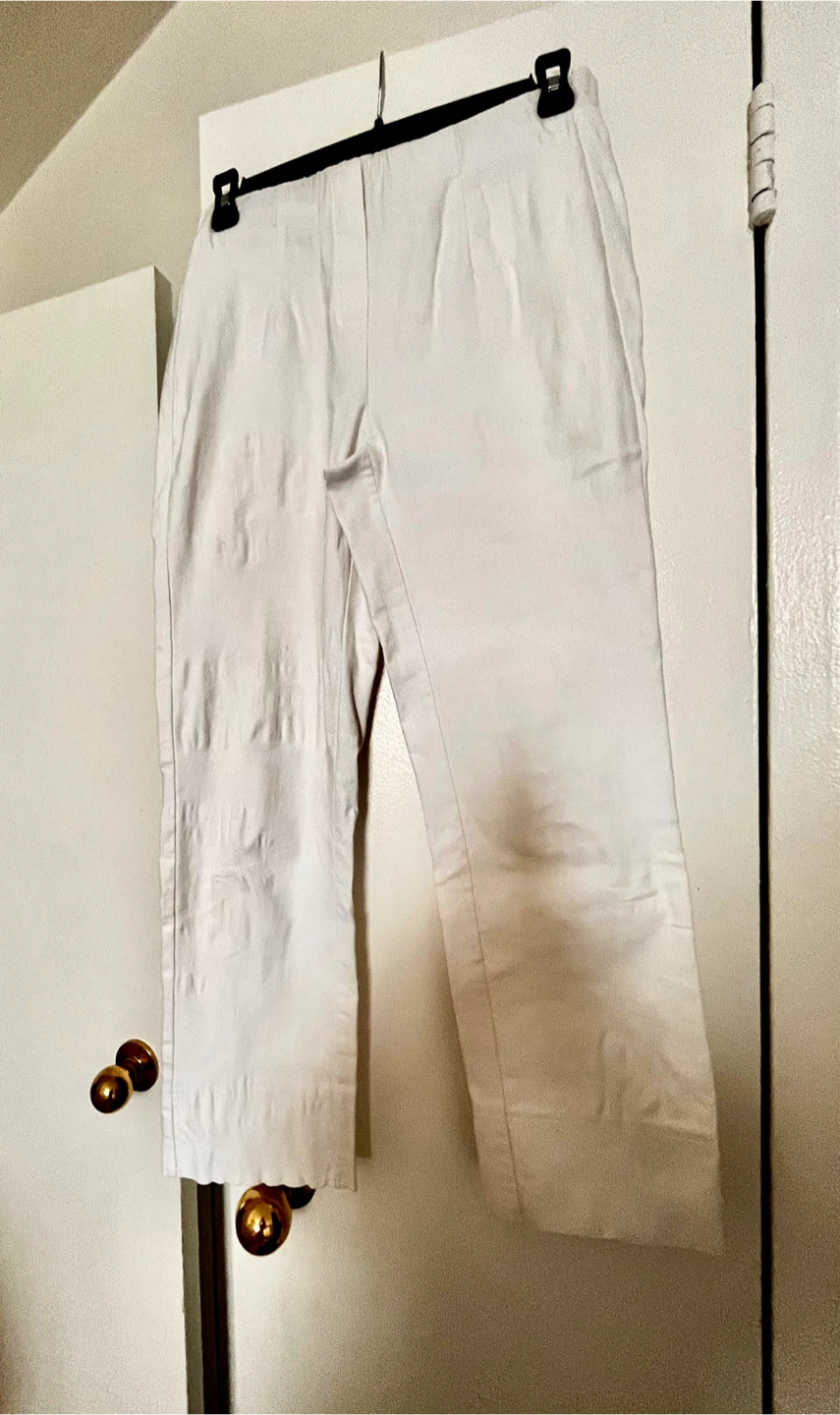 White High waist stretchy Capris size S - photo 2