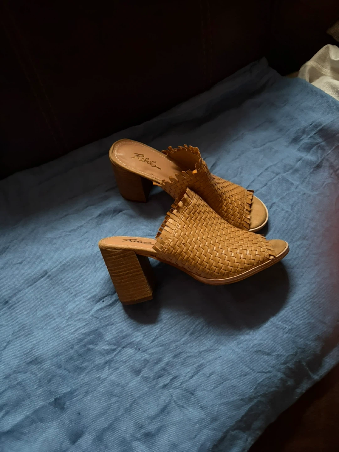 Rebel Women's Woven Mule Heels Size 8.5 - photo 4