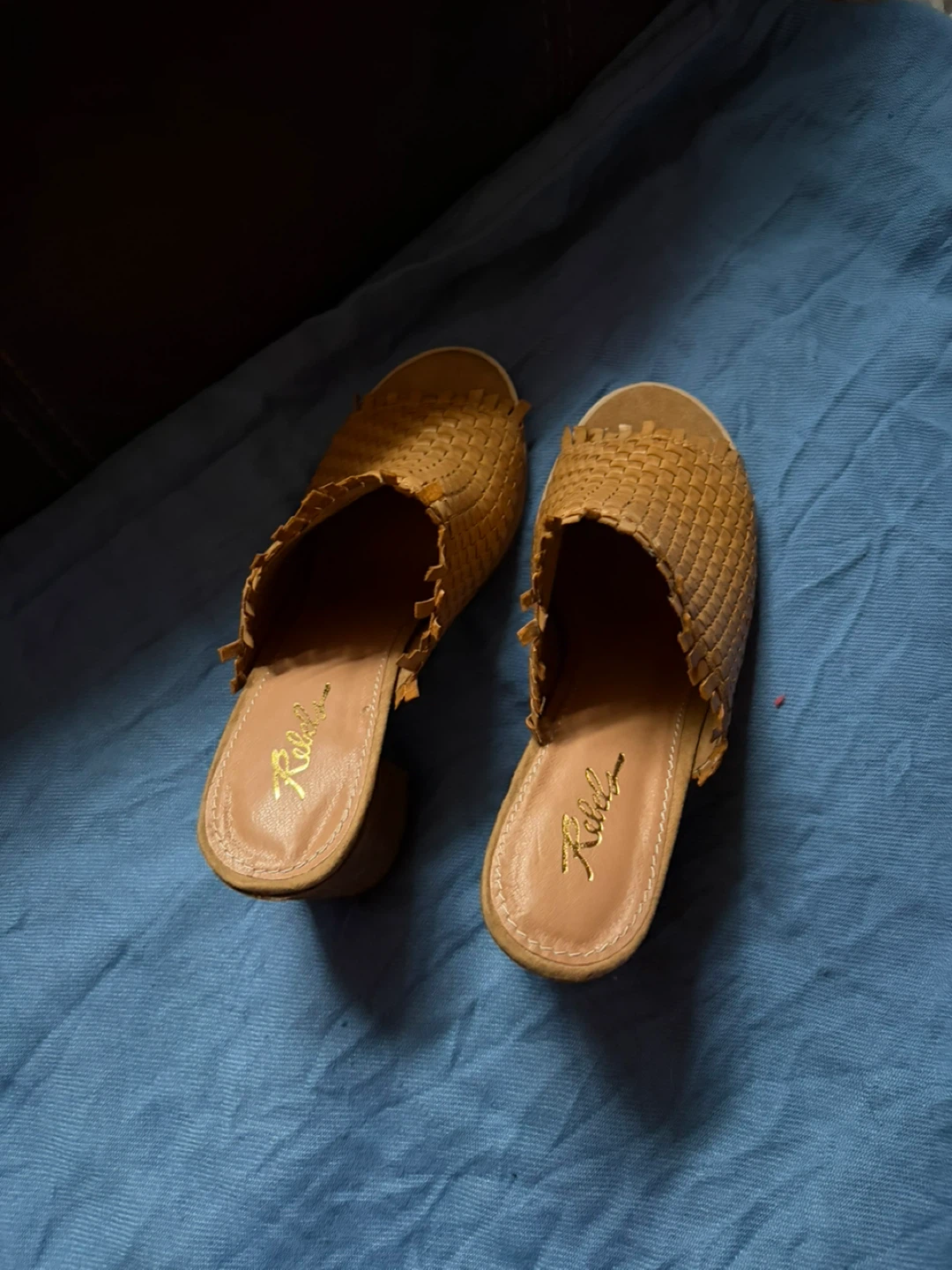 Rebel Women's Woven Mule Heels Size 8.5 - photo 3