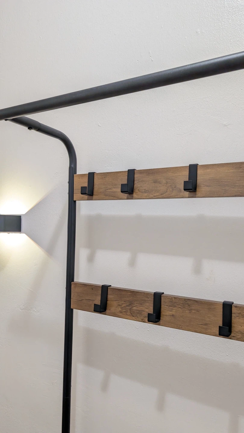 Hall Tree with Bench and Shoe Rack - photo 3