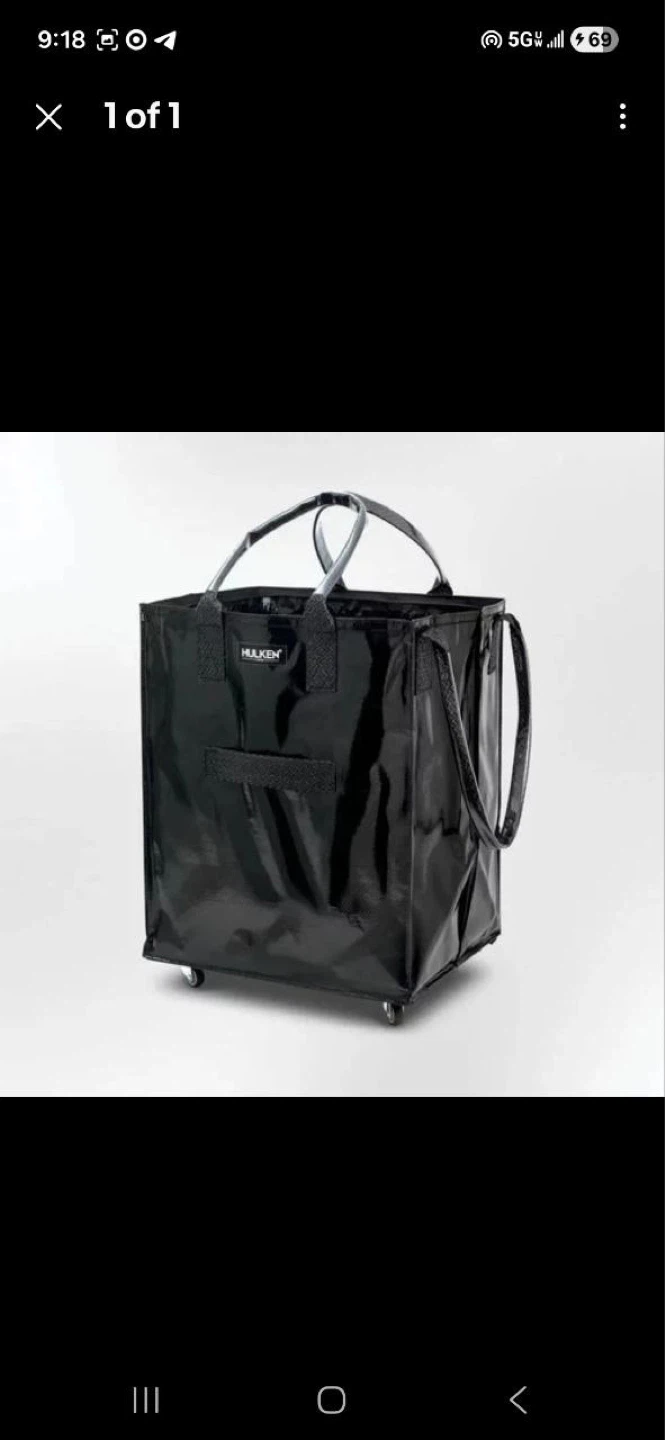 HULKEN Rolling Shopping Bag Large