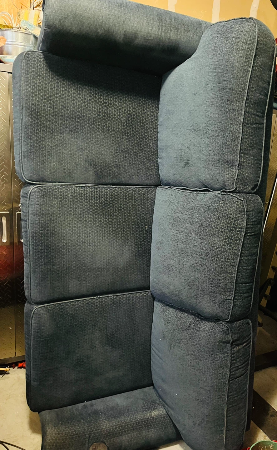Dark Blue Fabric Sofa Section