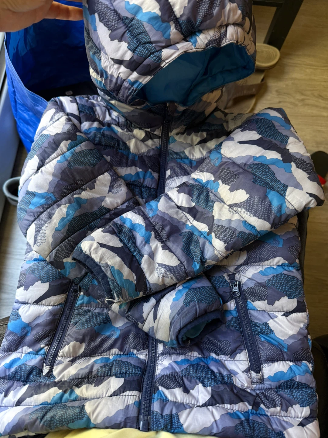 Lupilu Kids Puffer Jacket Size 116 Blue Camo