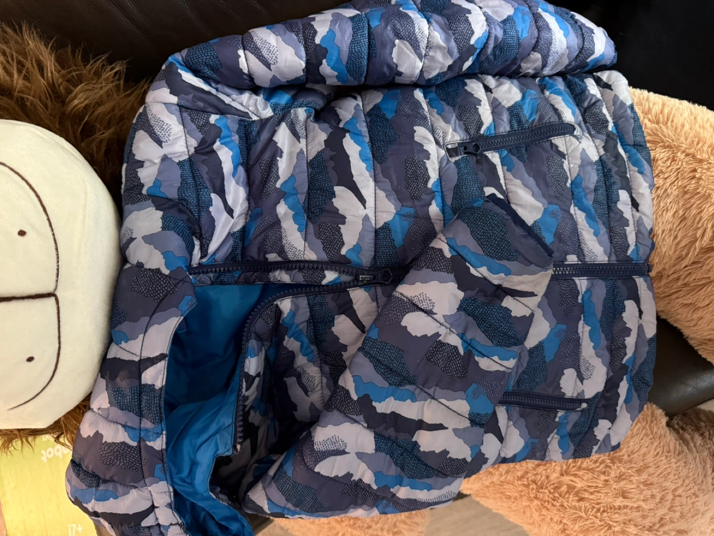 Lupilu Kids Puffer Jacket Size 116 Blue Camo - photo 2