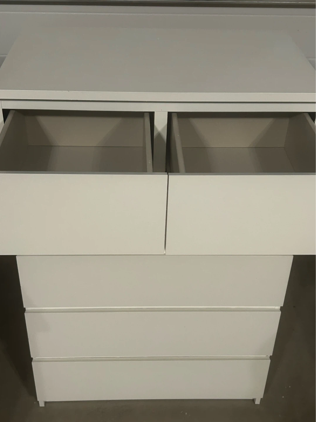 IKEA MALM white dresser 6 drawers - photo 2