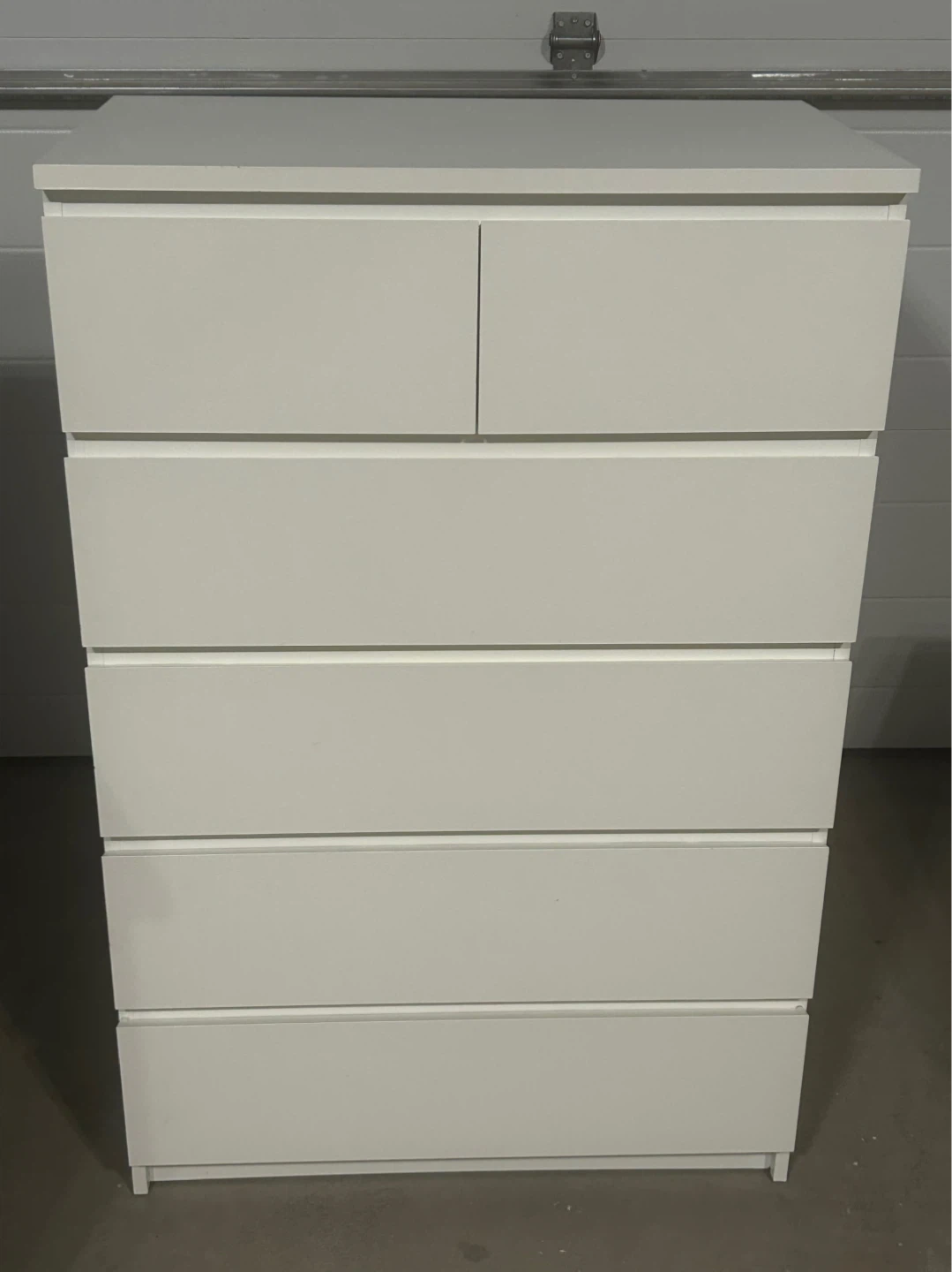 IKEA MALM white dresser 6 drawers