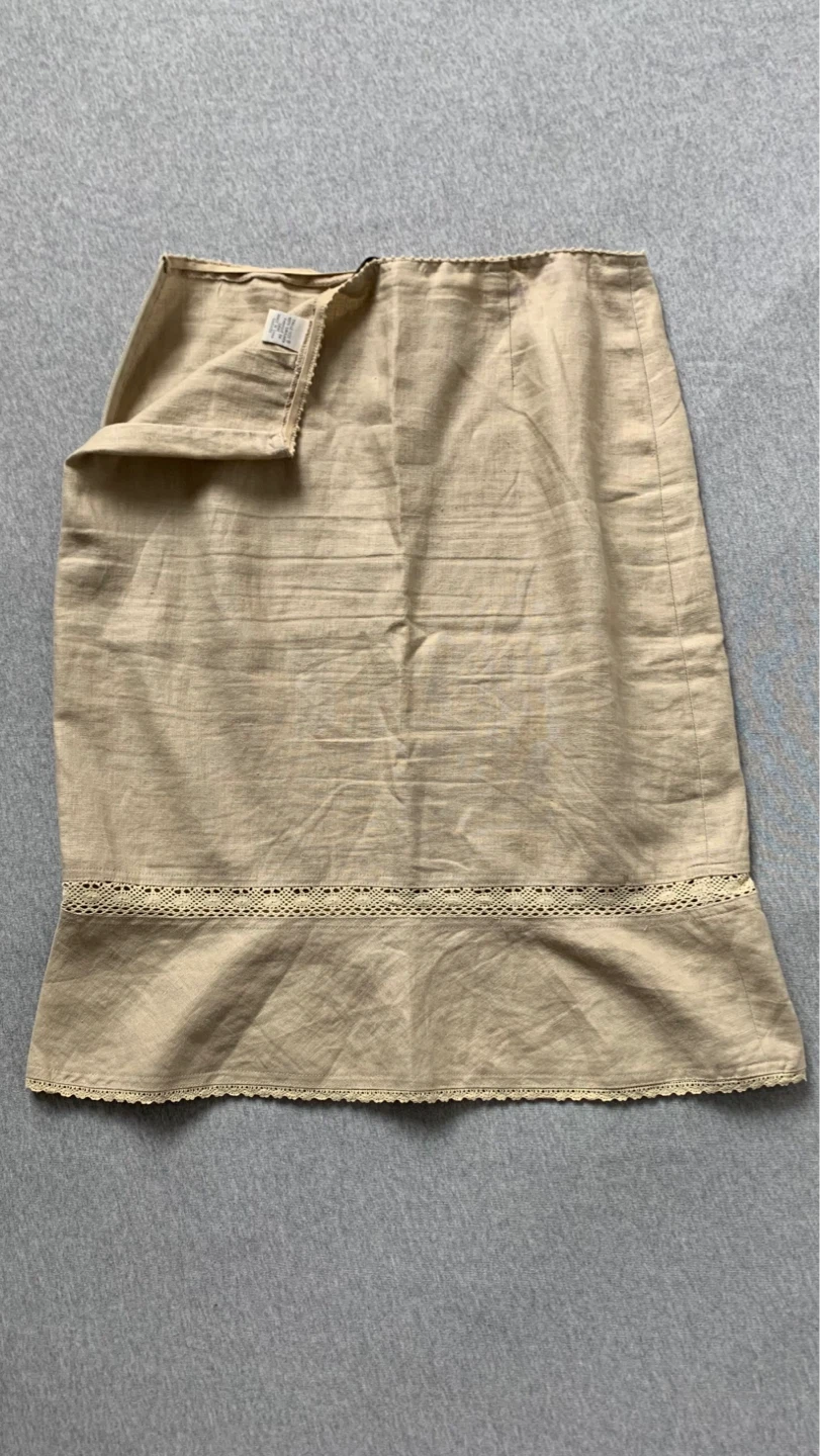 RW & CO. 100% Linen Skirt - Size 8 - photo 2