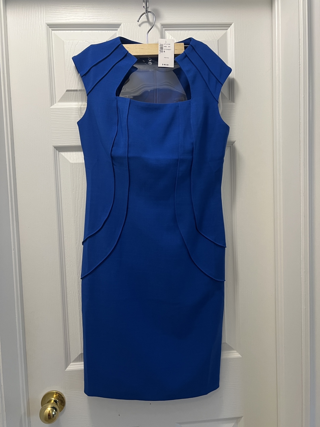 Brand new Blue Sleeveless Sheath Dress