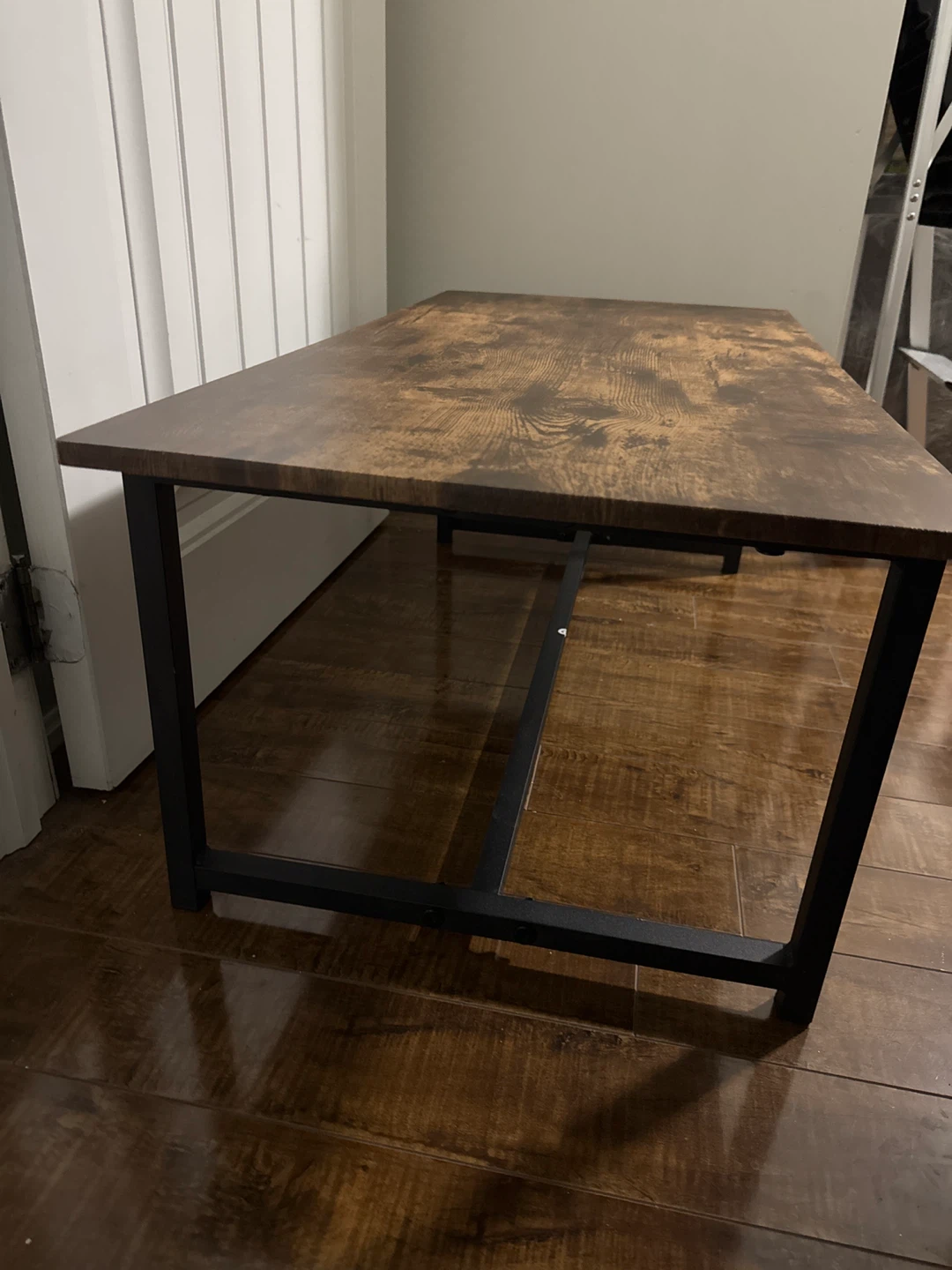 Rustic Wood Top Console Table - photo 2
