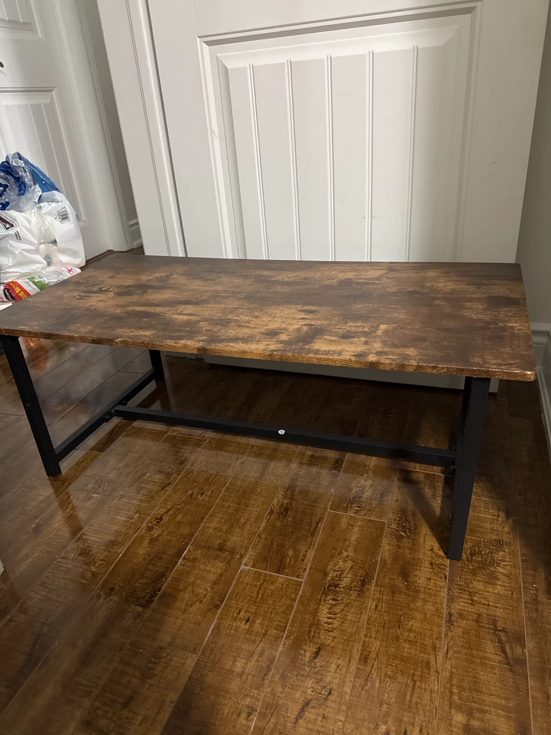 Rustic Wood Top Console Table - photo 3