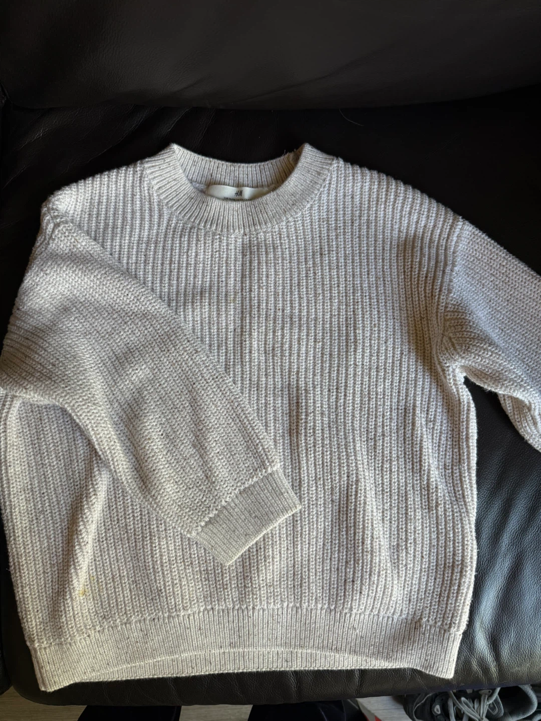 H&M Cream Knit Sweater - Size 4-6Y