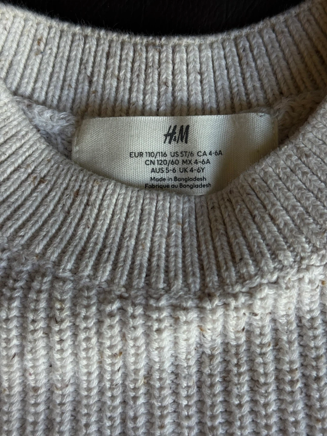 H&M Cream Knit Sweater - Size 4-6Y - photo 2