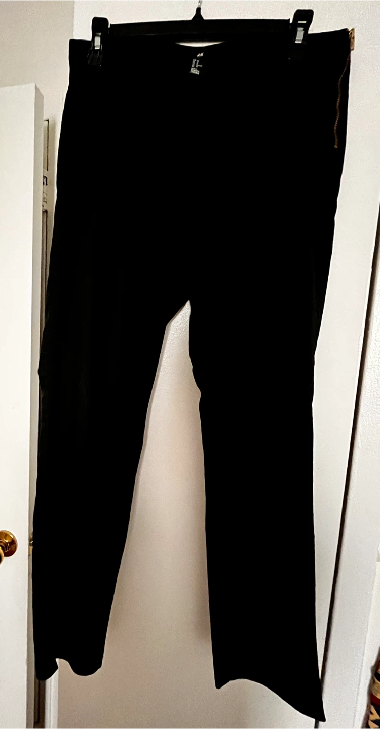 H&M Black Pants Size L/10 - photo 2