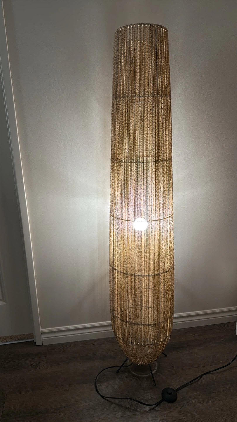Tall Woven Floor Lamp - photo 2