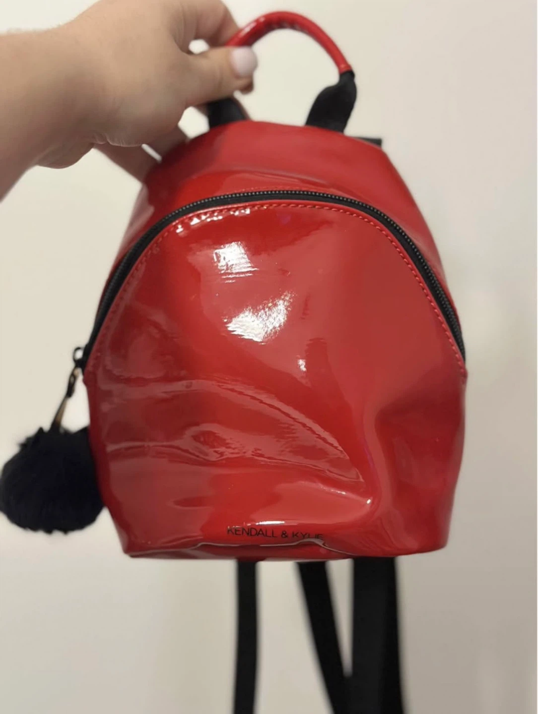 Kendall & Kylie Red Patent Mini Backpack