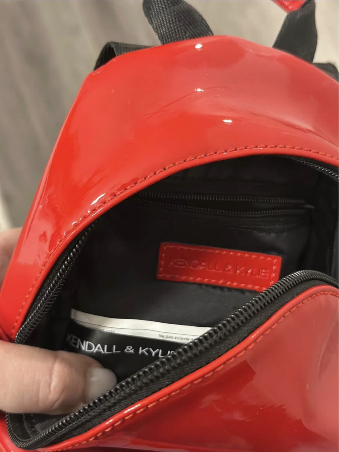 Kendall & Kylie Red Patent Mini Backpack - photo 4