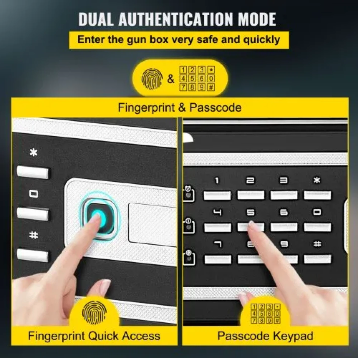 VEVOR Digital Safe Box with Fingerprint and Keypad Lock - photo 3