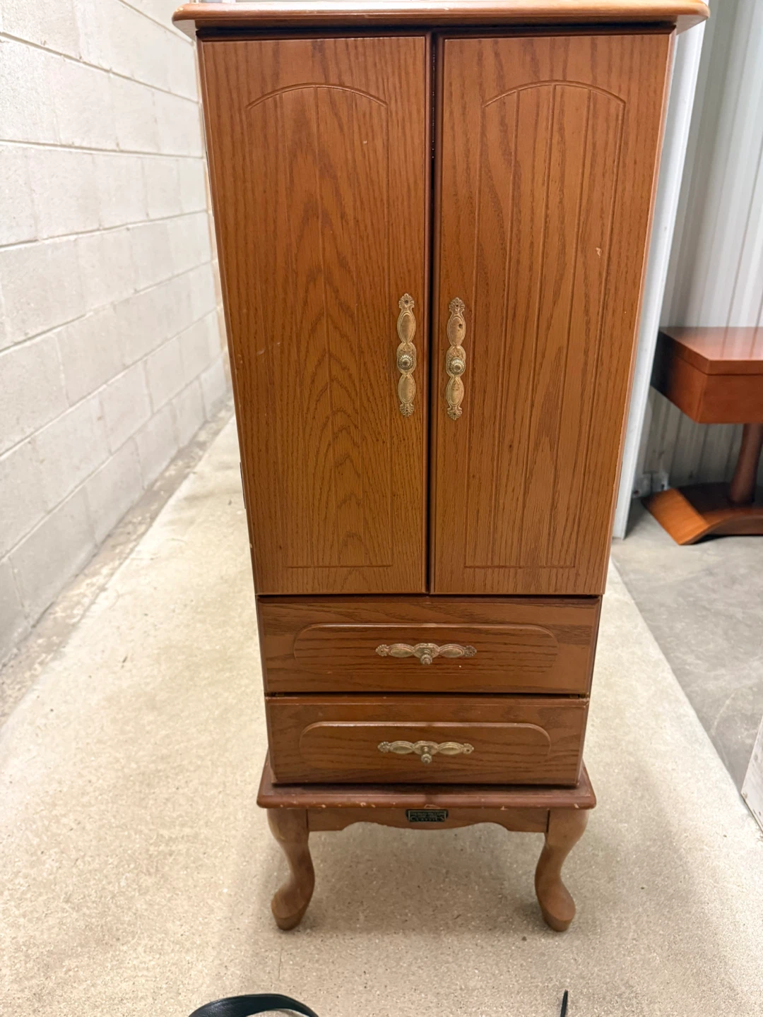 VTG Thomas Pacconi jewelry armoire